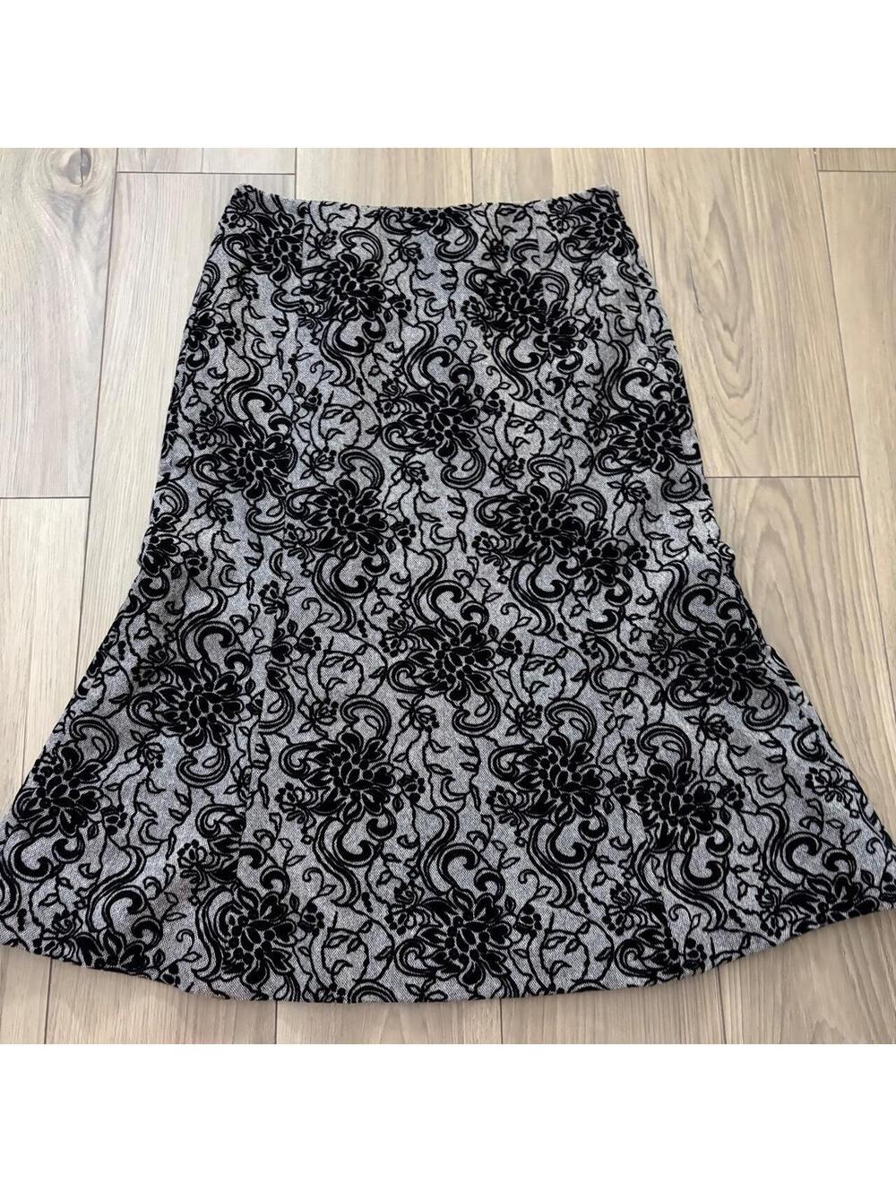 Y2K WHIMSI GOTH MIDI SKIRT